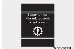 Yüksek şanzıman (debriyaj) sıcaklığı (birinci ve ikinci ikaz)